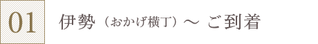 伊勢（おかげ横丁）～ご到着